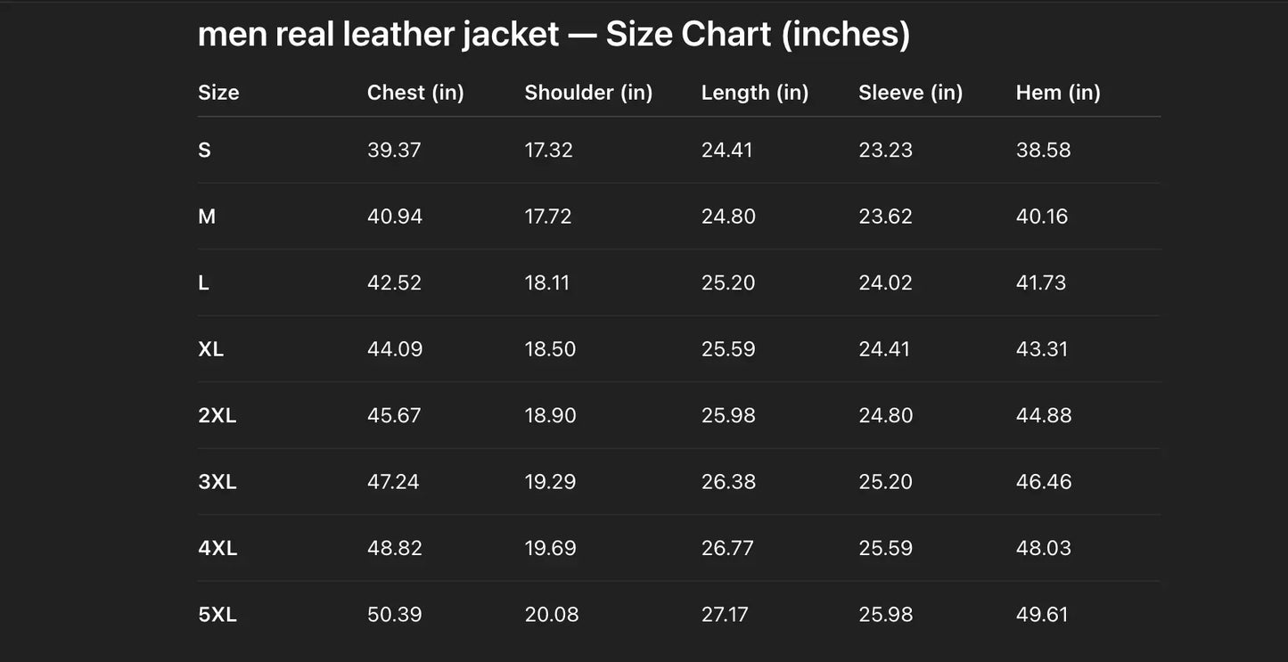 Men’s Oil-Waxed Leather Slim Fit Jacket