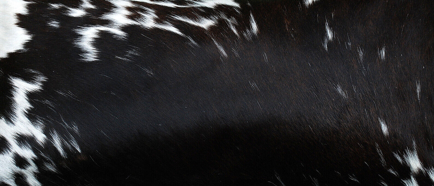Mostly Black Cowhide Lumber Pillow Cover