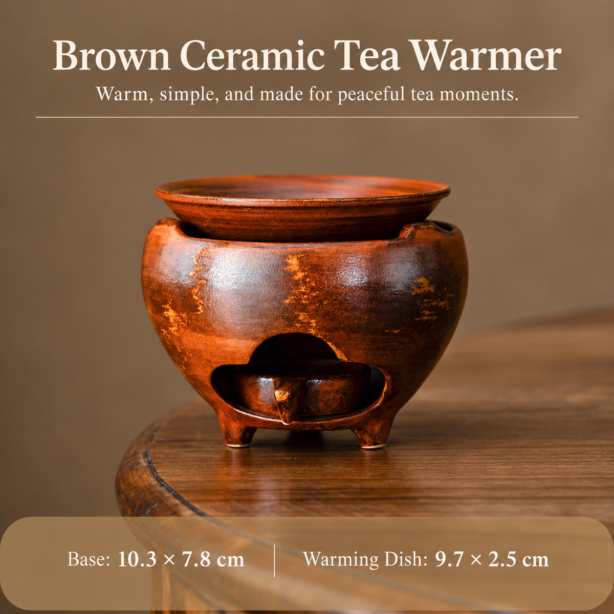 Ceramic Incense Burner with Candle Warmer Dish for Home