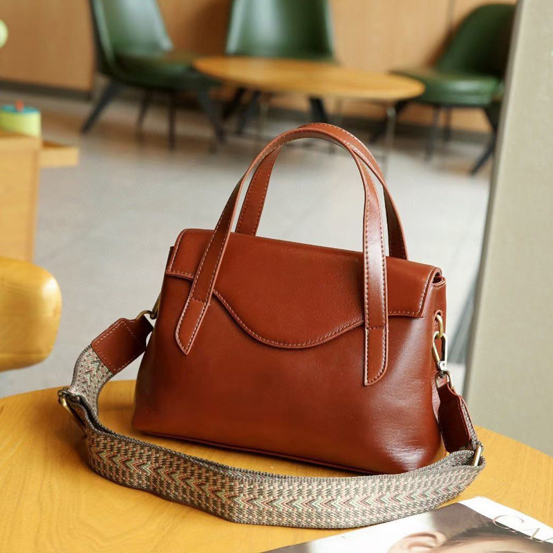 Genuine Leather Shoulder Handbag Crossbody