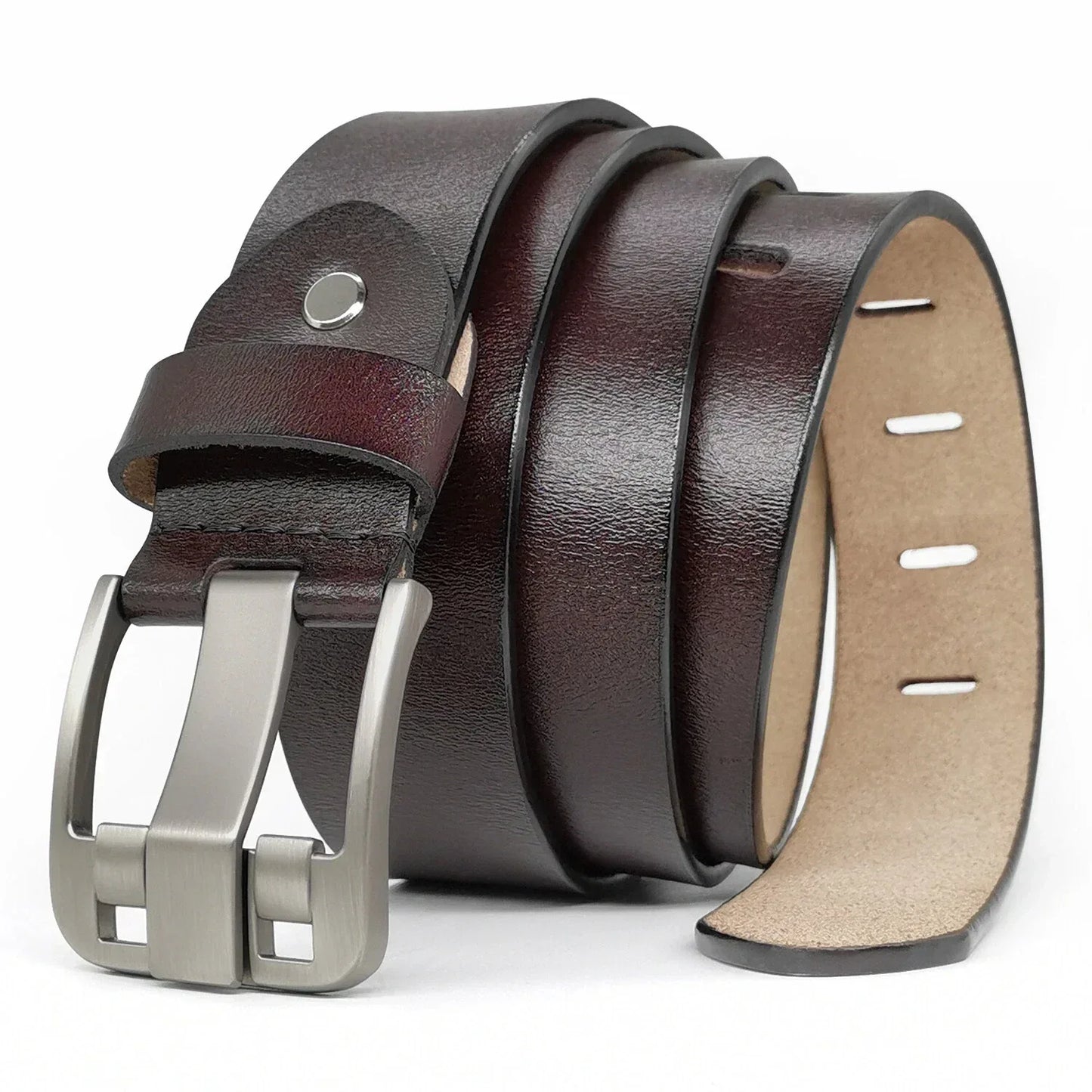 cowhide leather belt for men