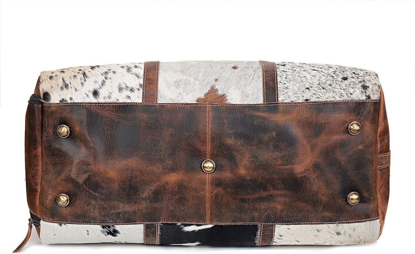 Handmade Cowhide Leather Duffel Bag
