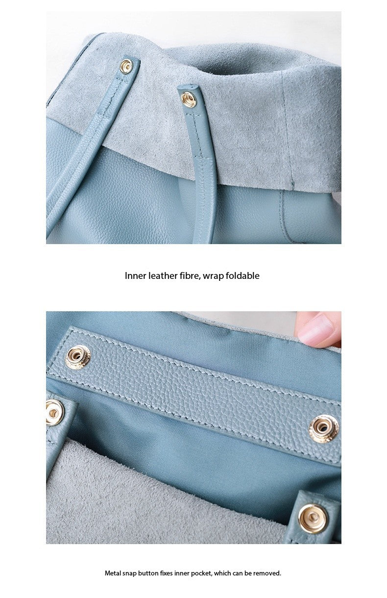 Women’s Big Large Genuine Leather Tote Shoulder Bag