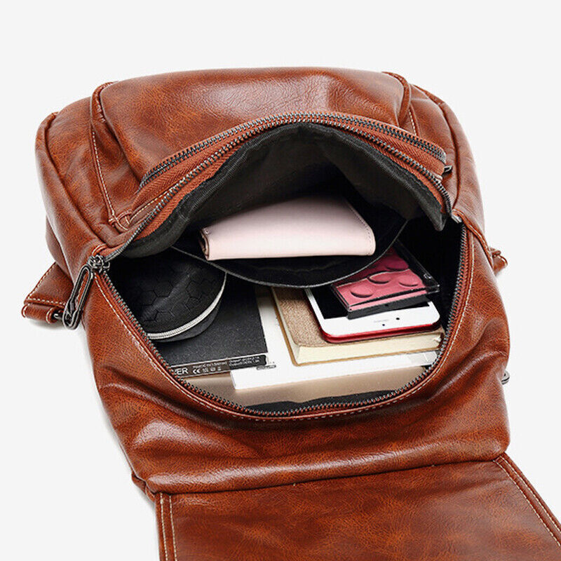 Genuine leather backpack for women