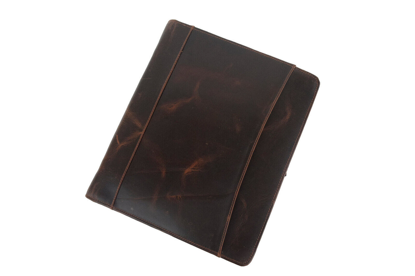 Genuine Dark Leather Portfolio Organizer