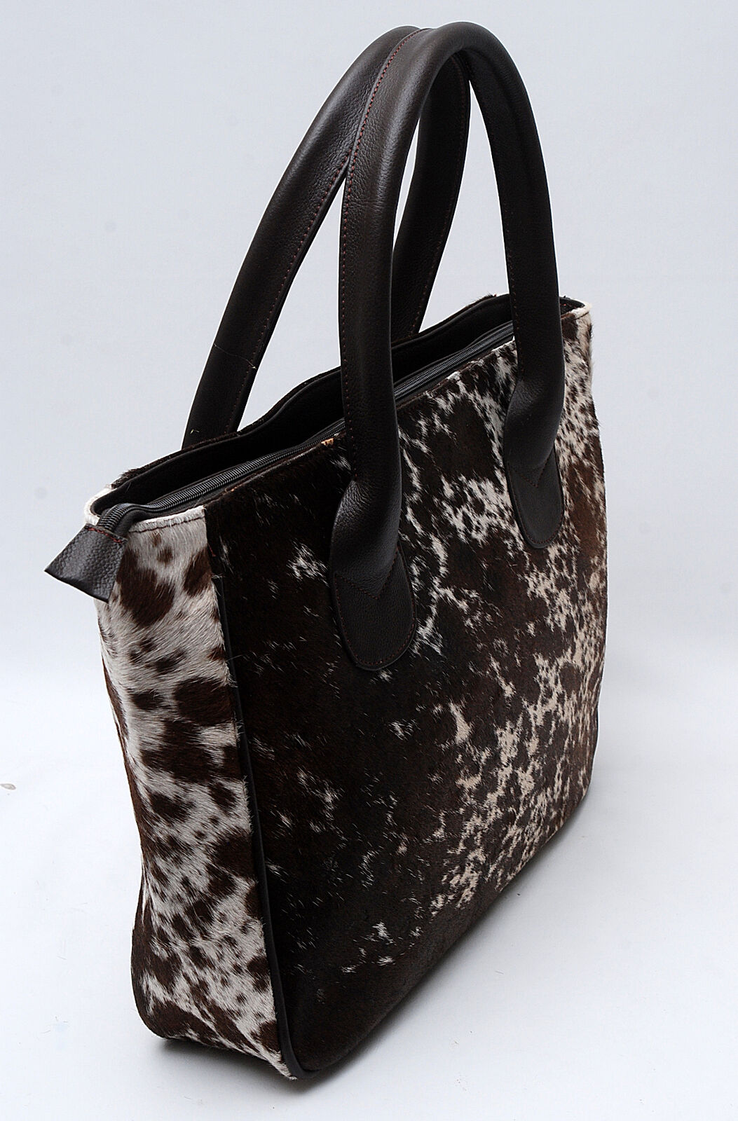 Large Hair On Hide Shoulder Bag Tricolor