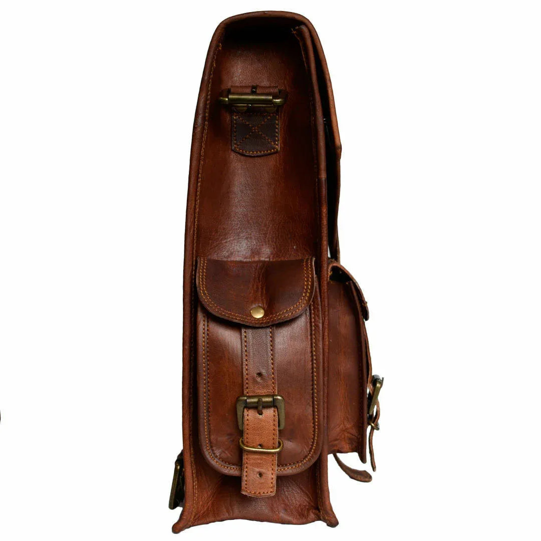 Genuine Leather Business Backpack