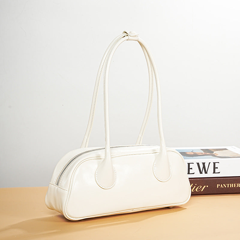 leather underarm shoulder baguette bag