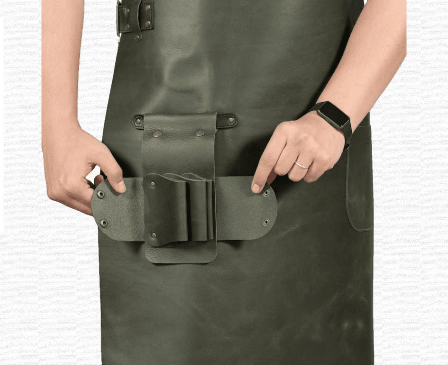 Handmade Unisex woodworking Leather Apron