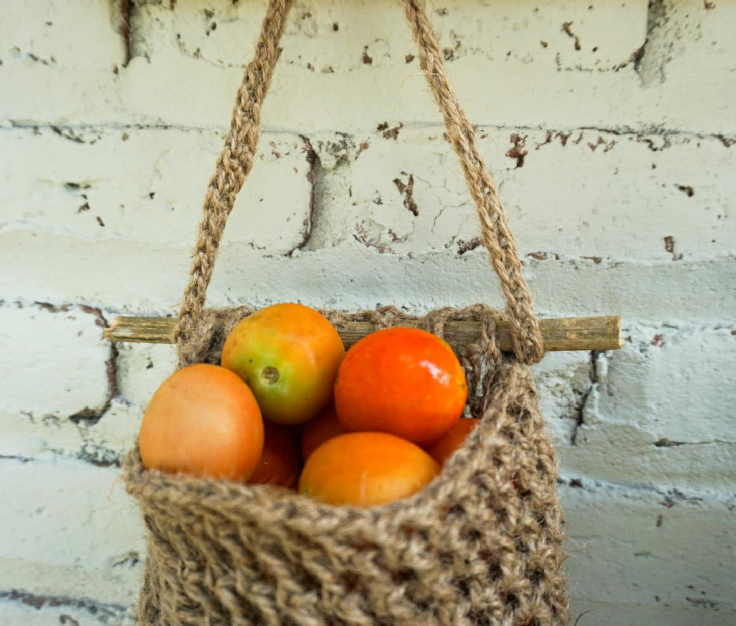 jute kitchen hanging fruit vegetable basket