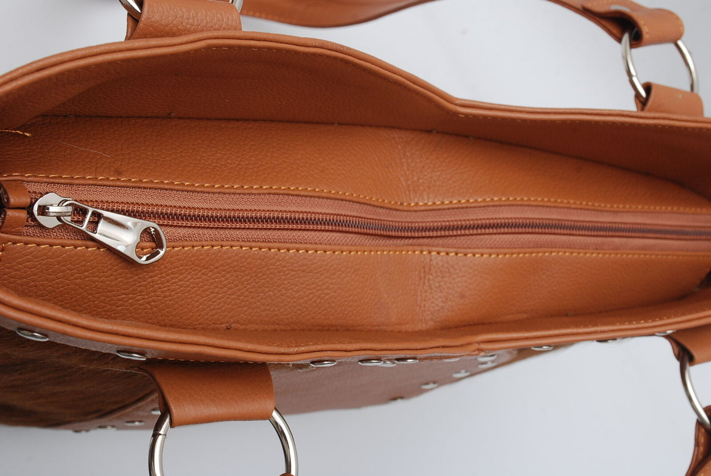 Light Speckled Cowhide Shoulder Purse