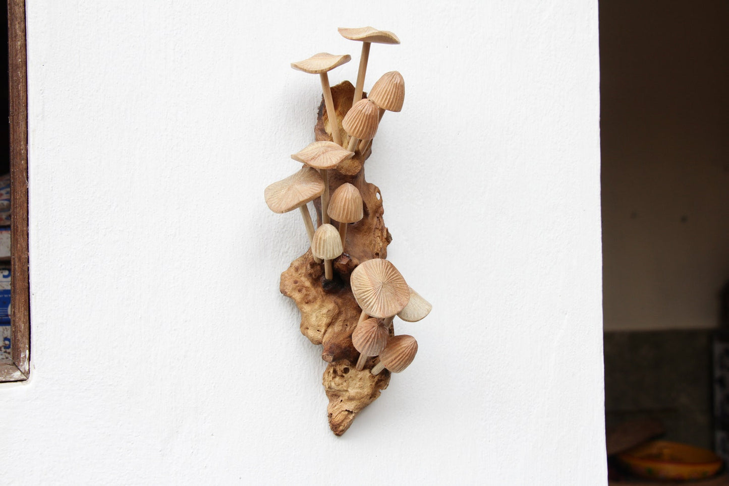Wooden Mushroom Wall Decoration