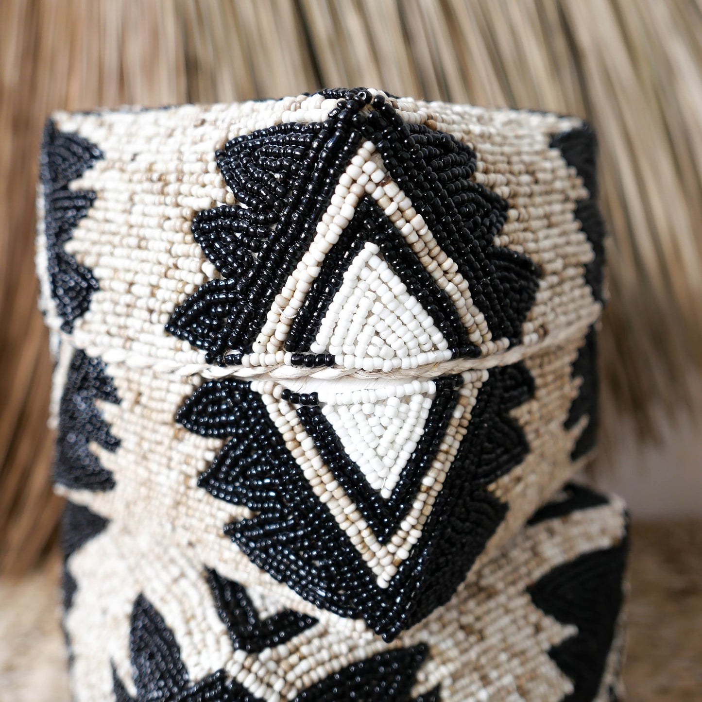 Handmade Beaded Bamboo Boxes
