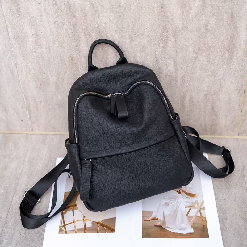 genuine leather mini rucksack womens