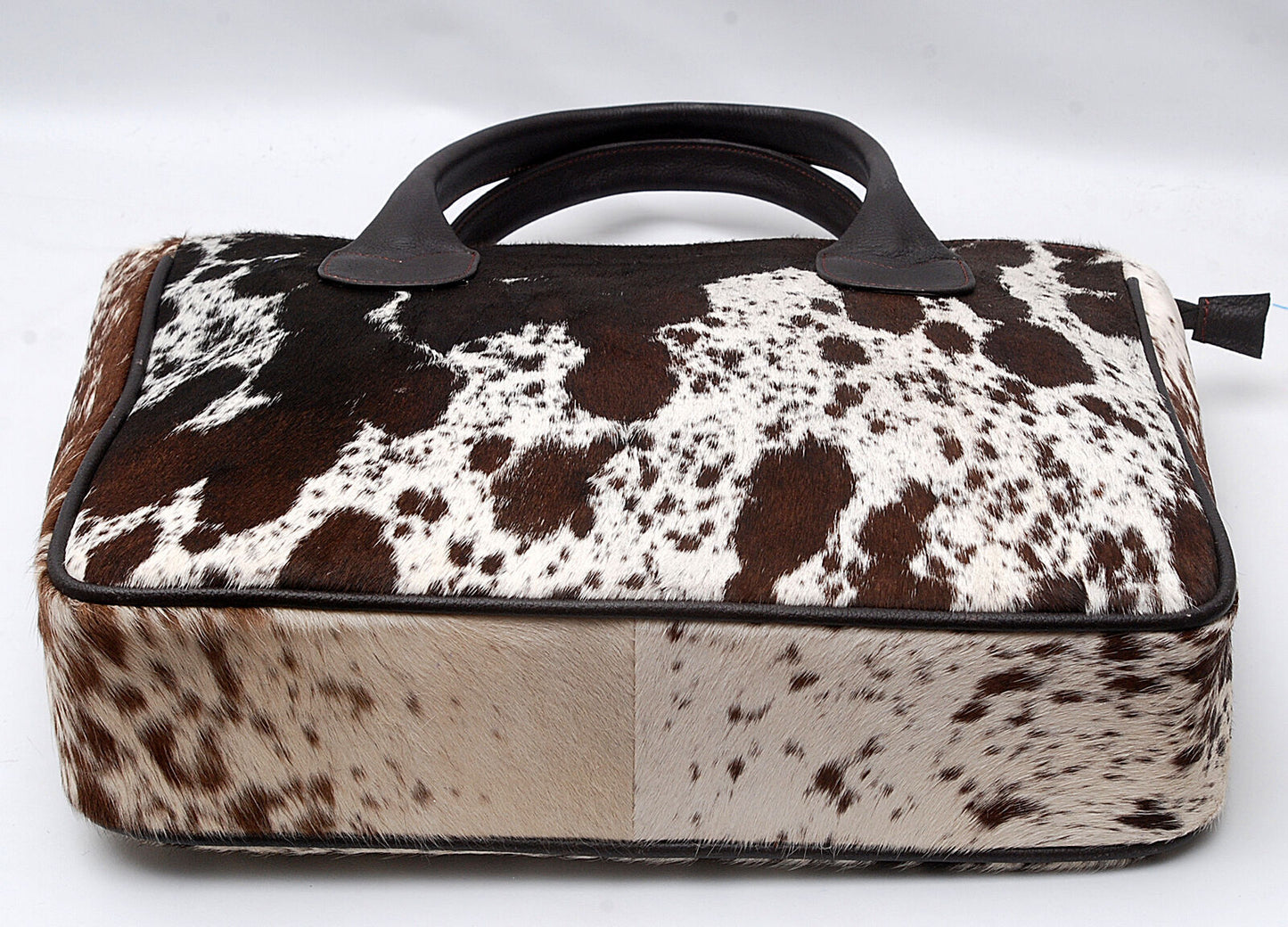 Speckled Hair On Cow Fur Shoulder Purse