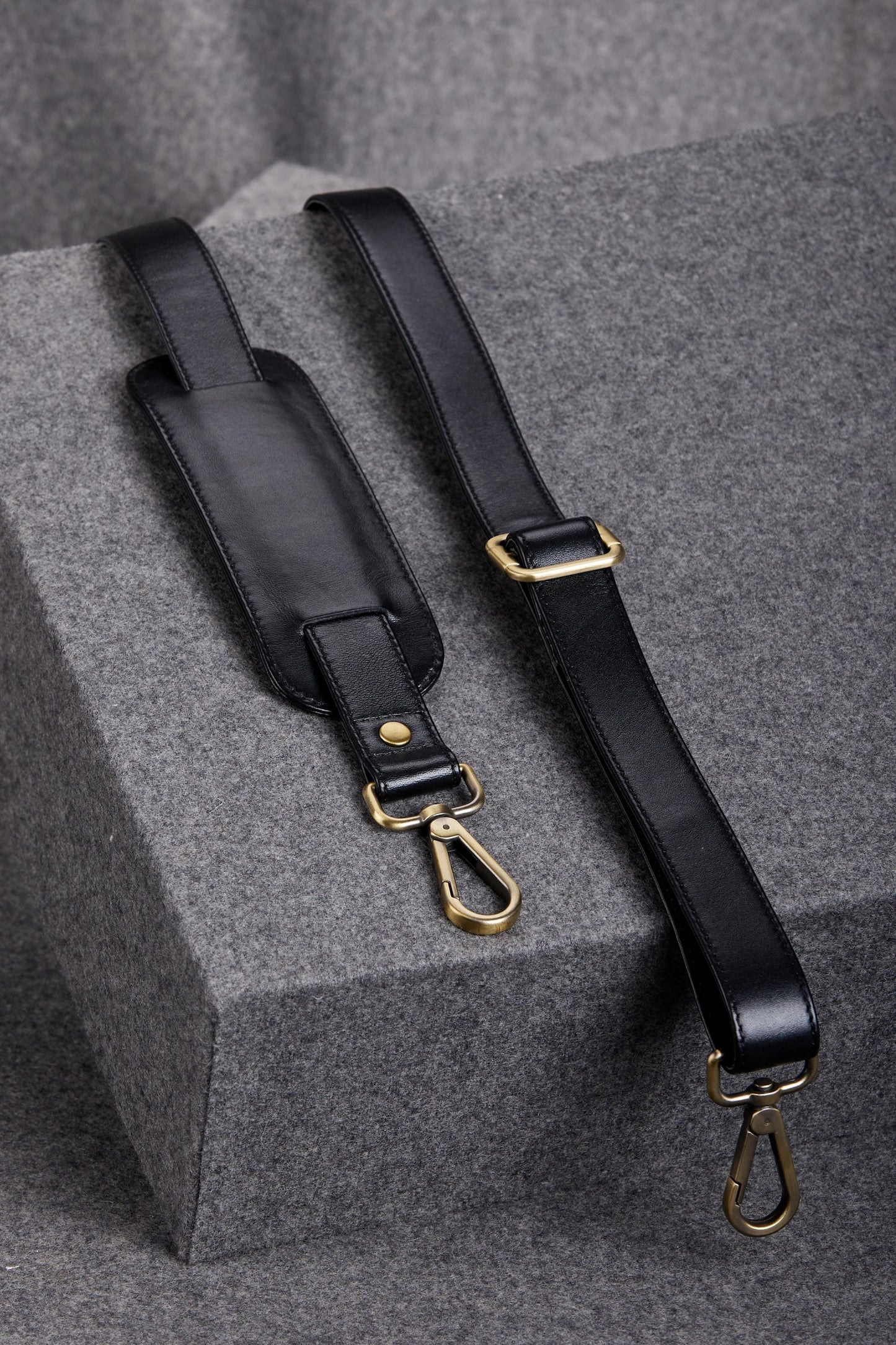 Slim Genuine Leather Briefcase with Double Handles