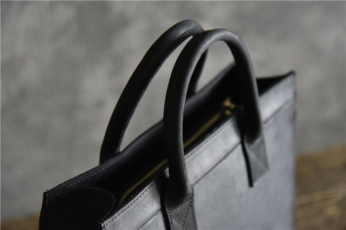 Genuine Real Cowhide Leather Tote Bag