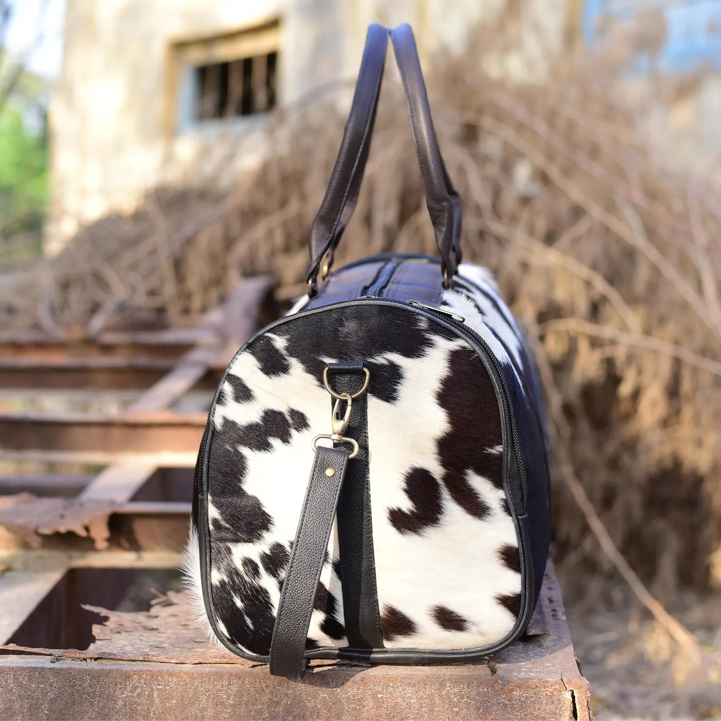 Duffle Weekender Bag Cowhide
