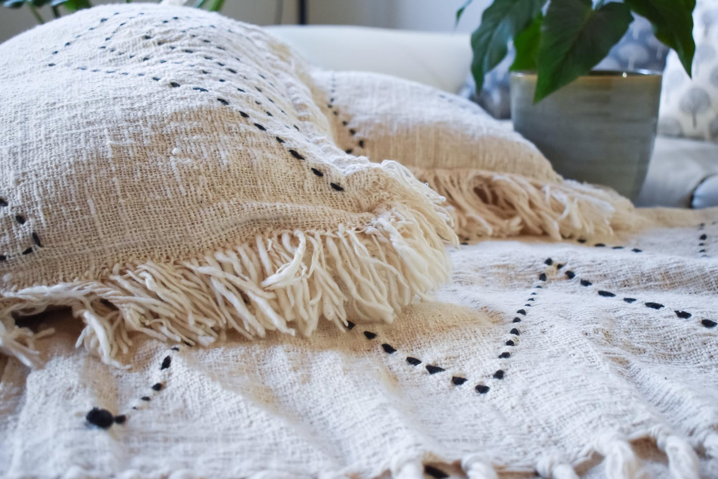 Organic Cotton Throw Accent Pillow Cover