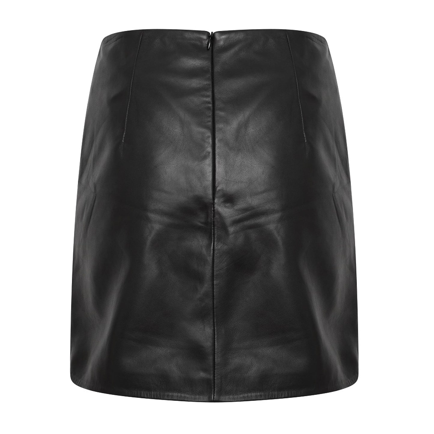 Leather Ruched Detail Mini Skirt for Women
