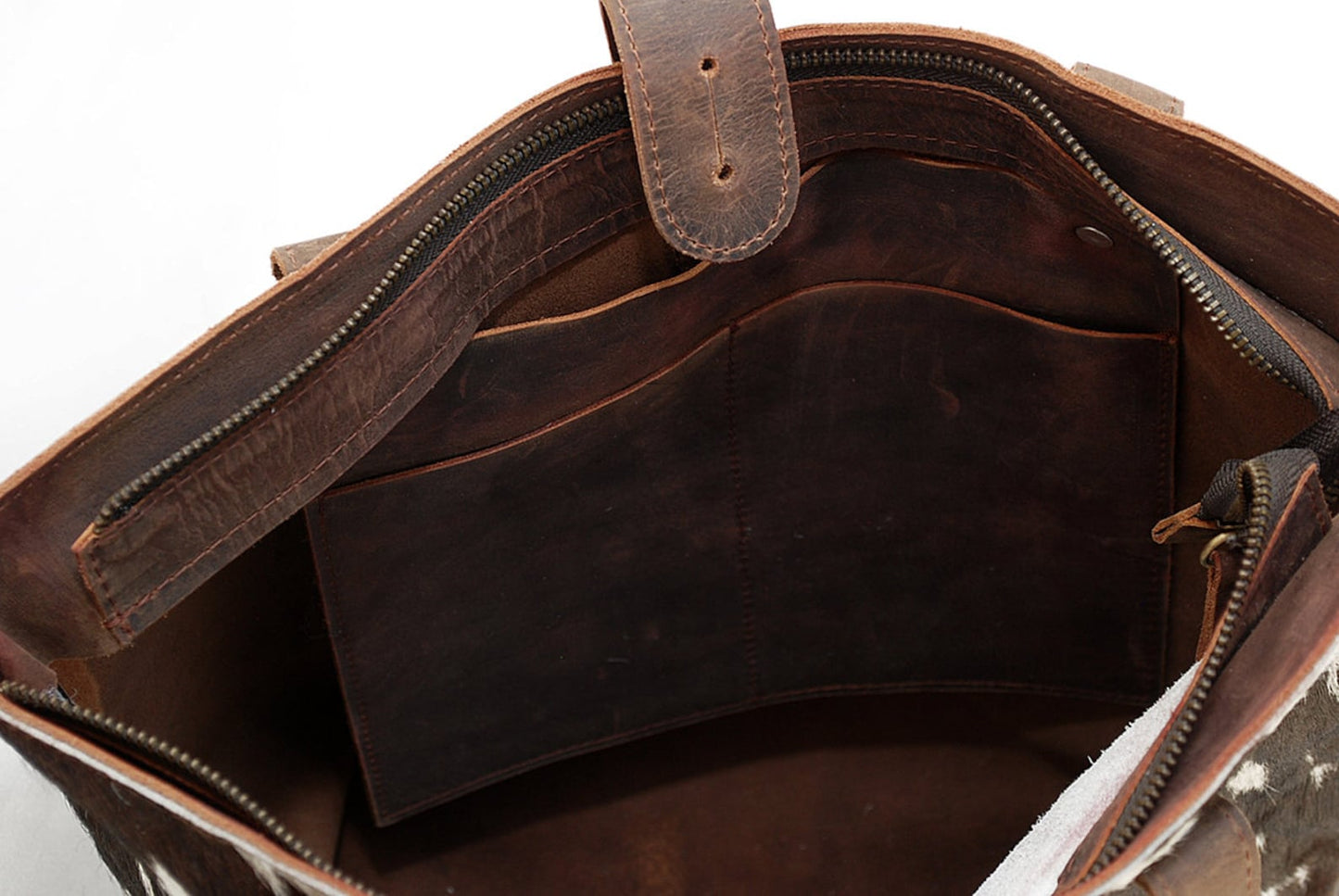 Large Natural Cowhide Ladies Tote Bag