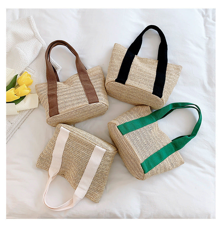 women small woven beach summer bag