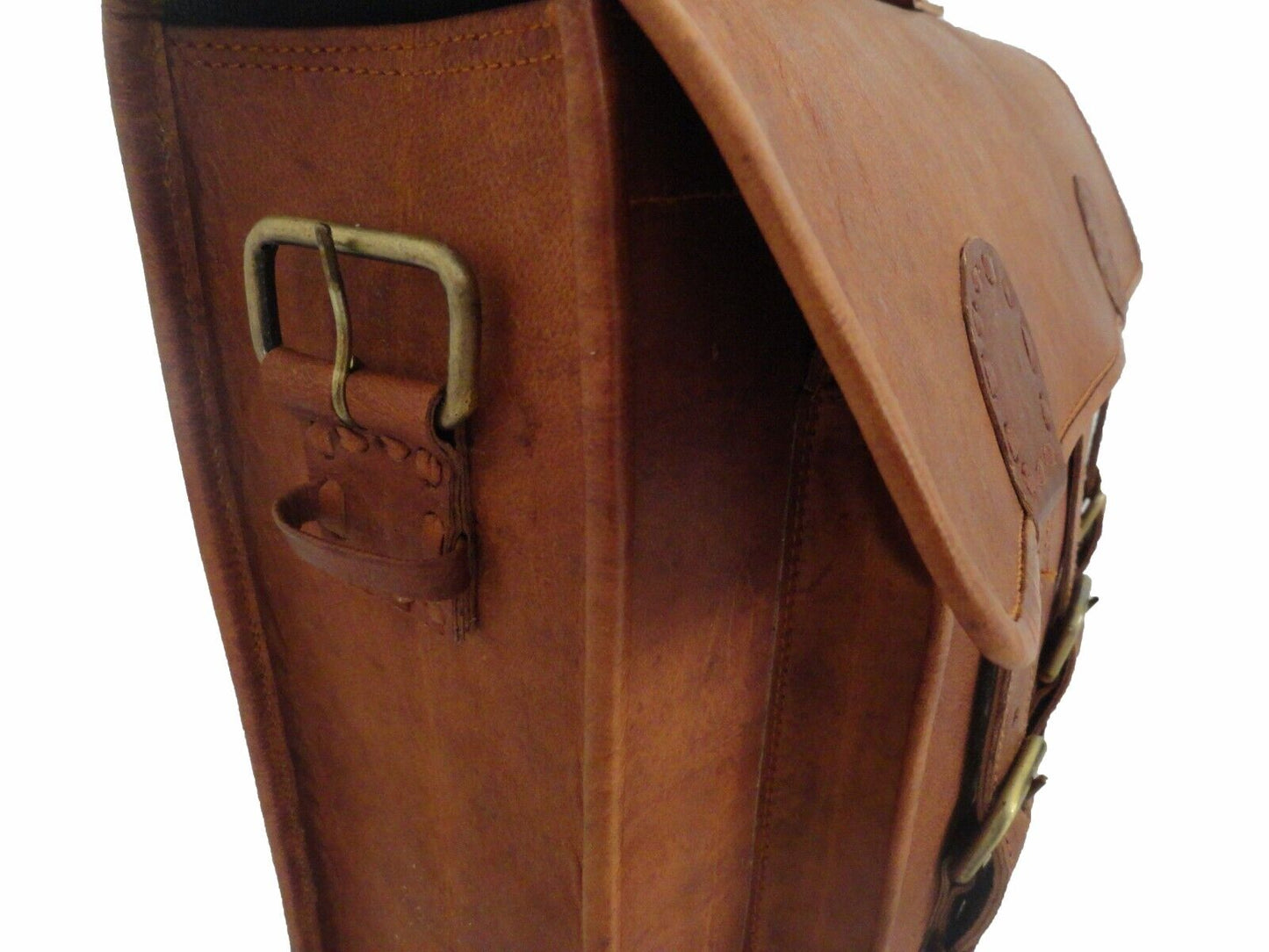 Vintage Leather Satchel Messenger Bag