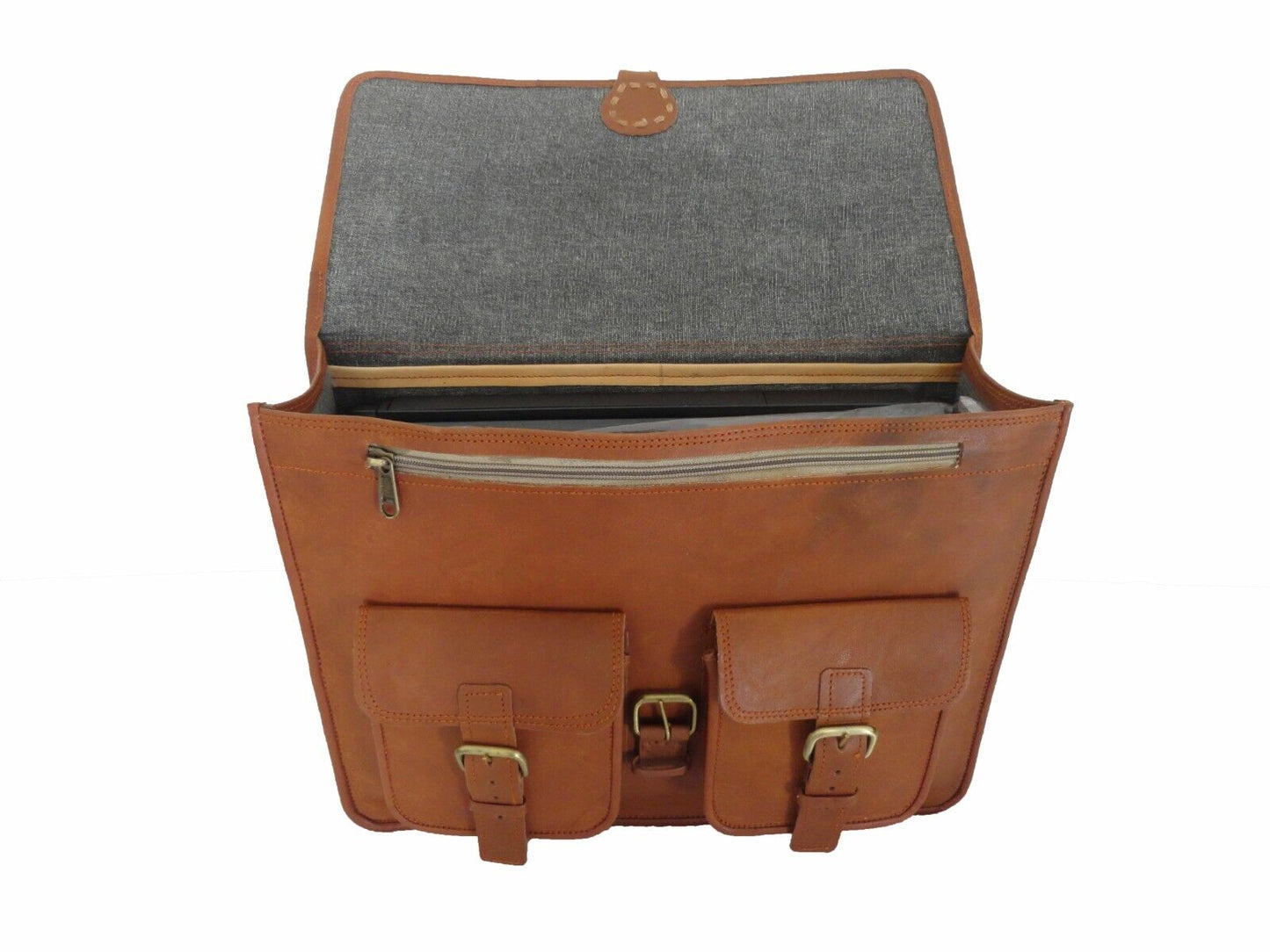 Vintage leather Laptop Messenger Bag