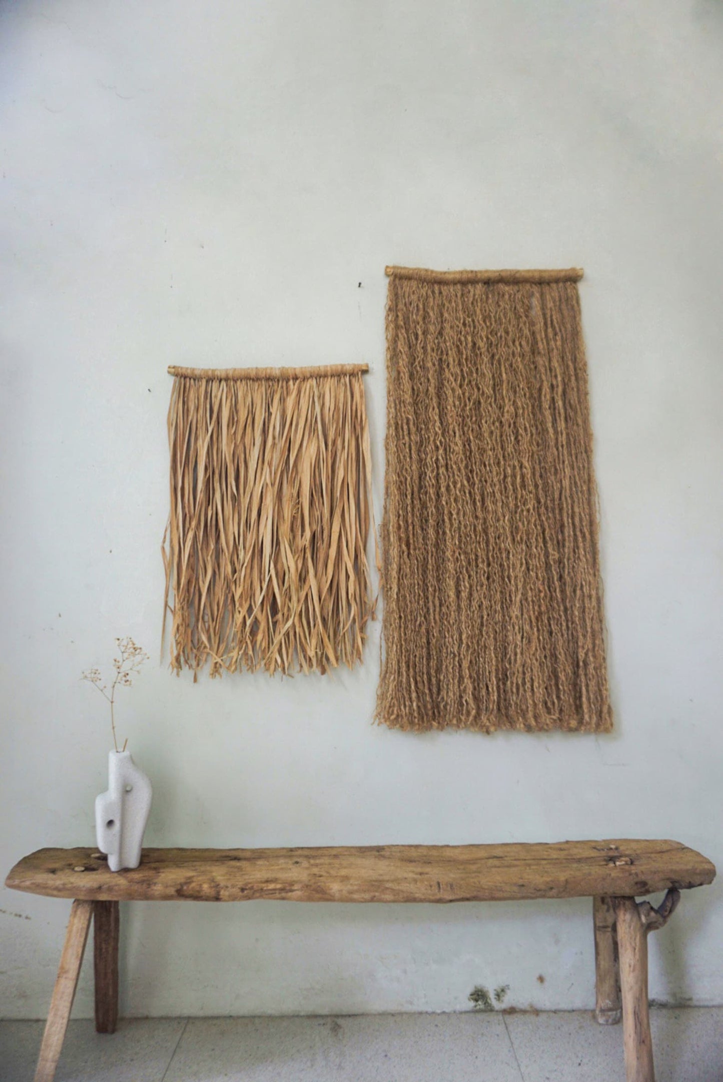 Wabi Sabi Jute Wall HangingHandmade Mediterranean Wall Decor