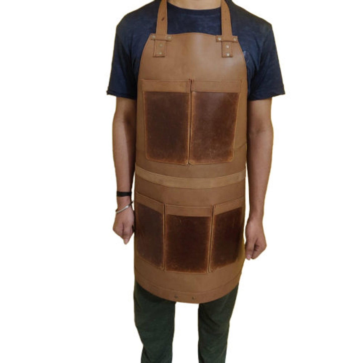 Genuine leather work apron
