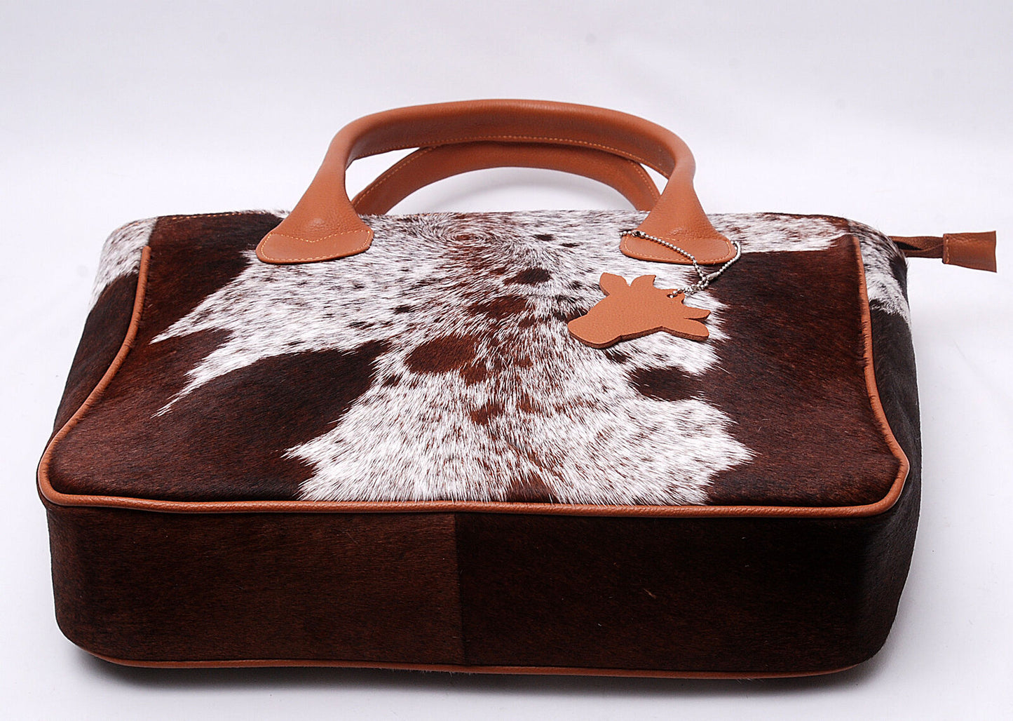 Speckled Leather Cowhide Tote Bag