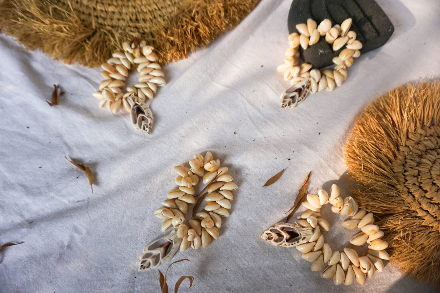 Cowrie Seashells Napkin Ring