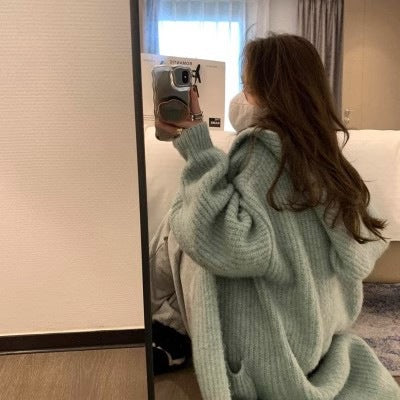 Hooded Cardigan Women's Mid-Length