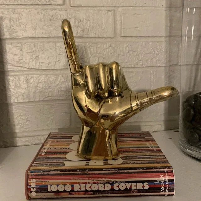 Brass Shaka Hand Decor House Warming Gift