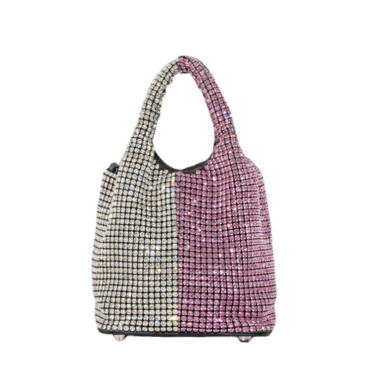 Bucket Bag Crossbody Shoulder Purse With Chain