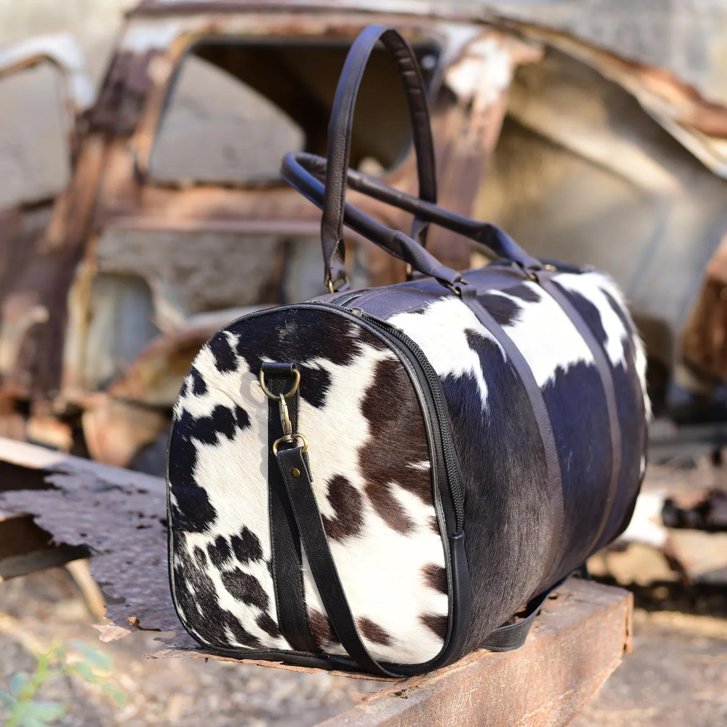 Duffle Weekender Bag Cowhide