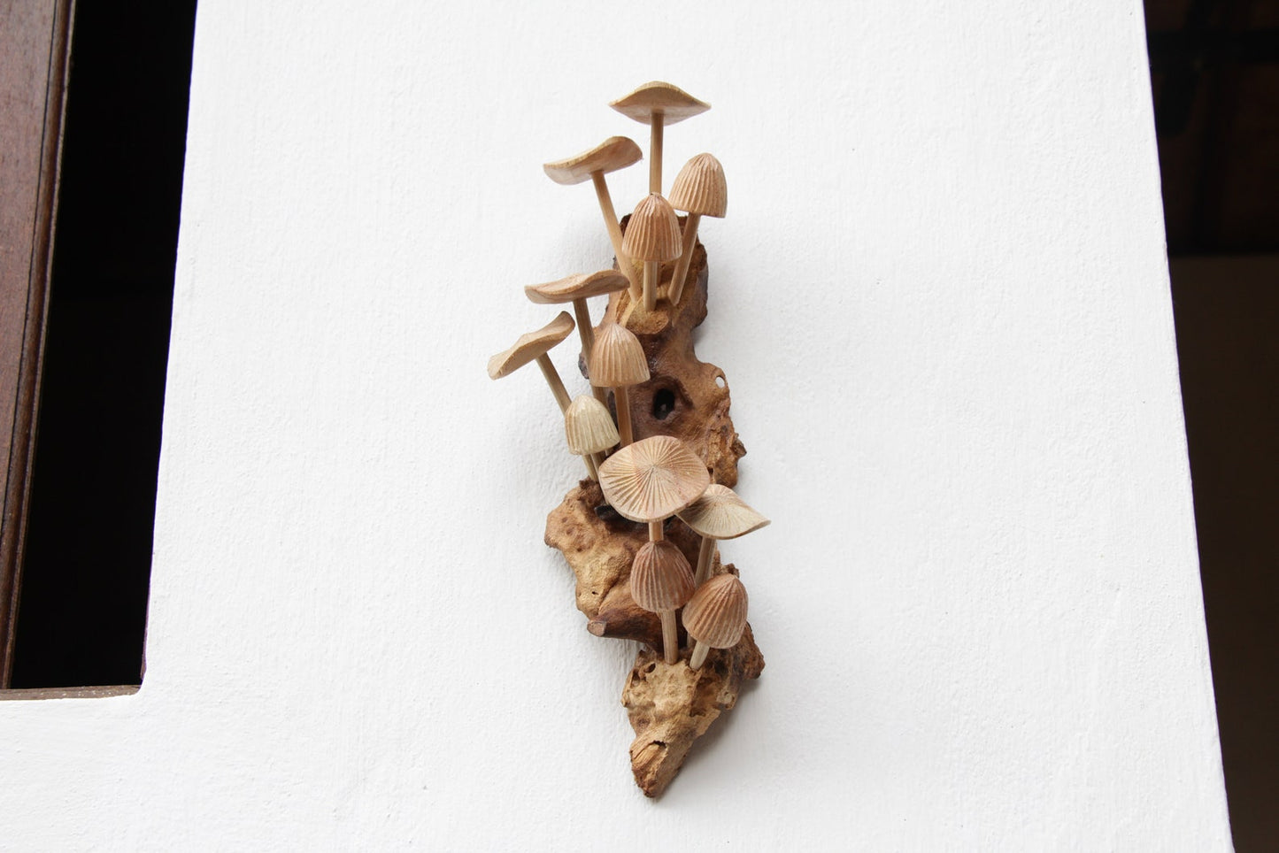Wooden Mushroom Wall Decoration