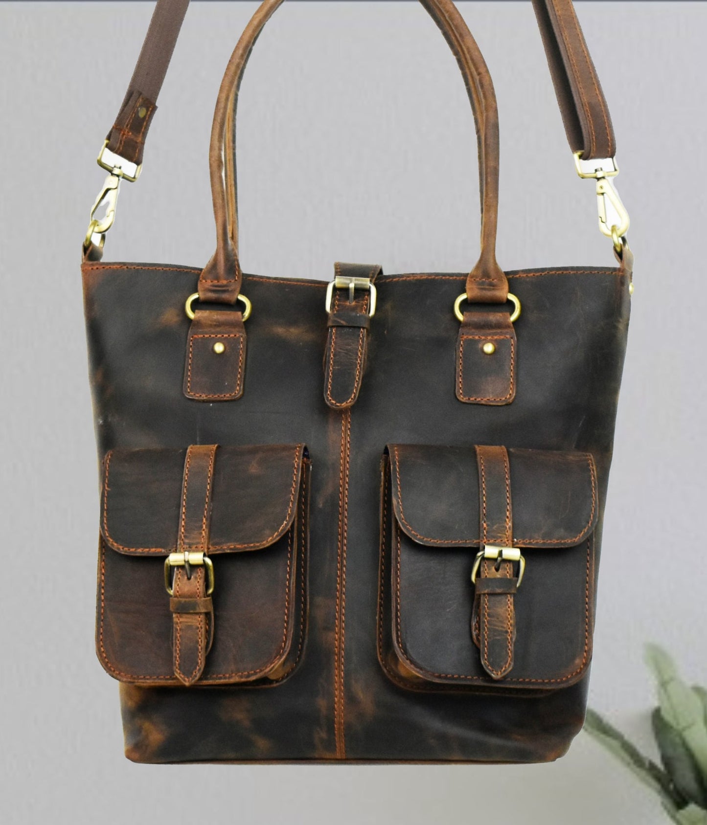 ladies leather tote bags