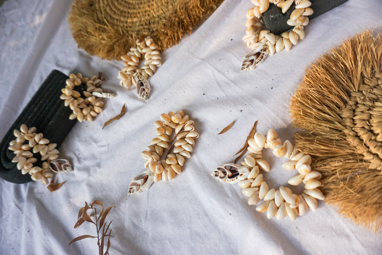 Cowrie Seashells Napkin Ring