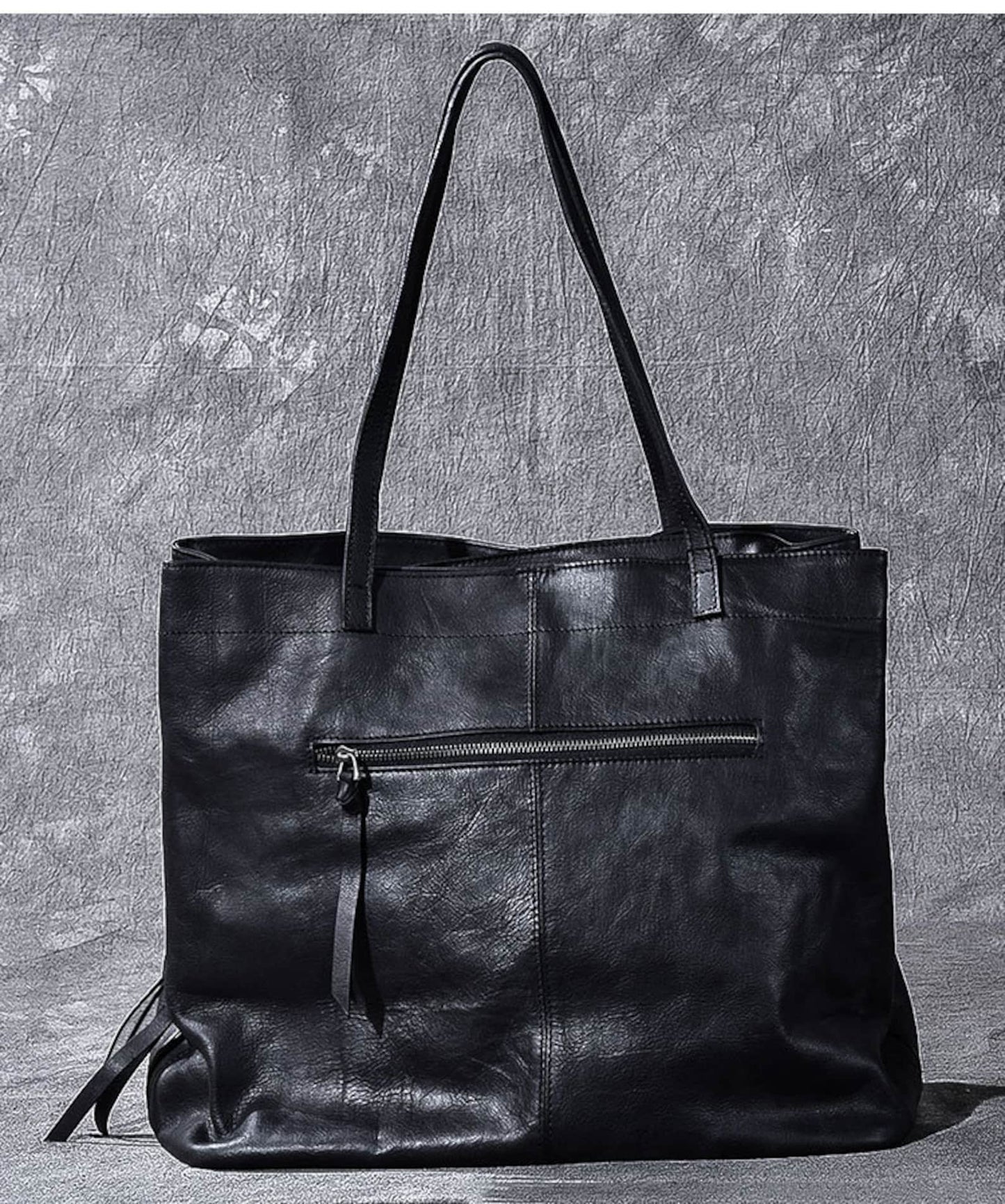 Leather Tote Work and Travel Bag