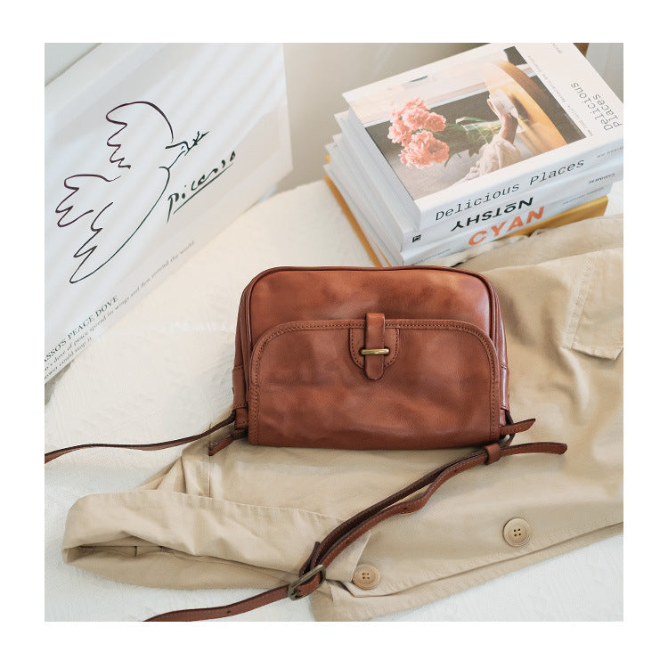 genuine leather women crossbody sling bag