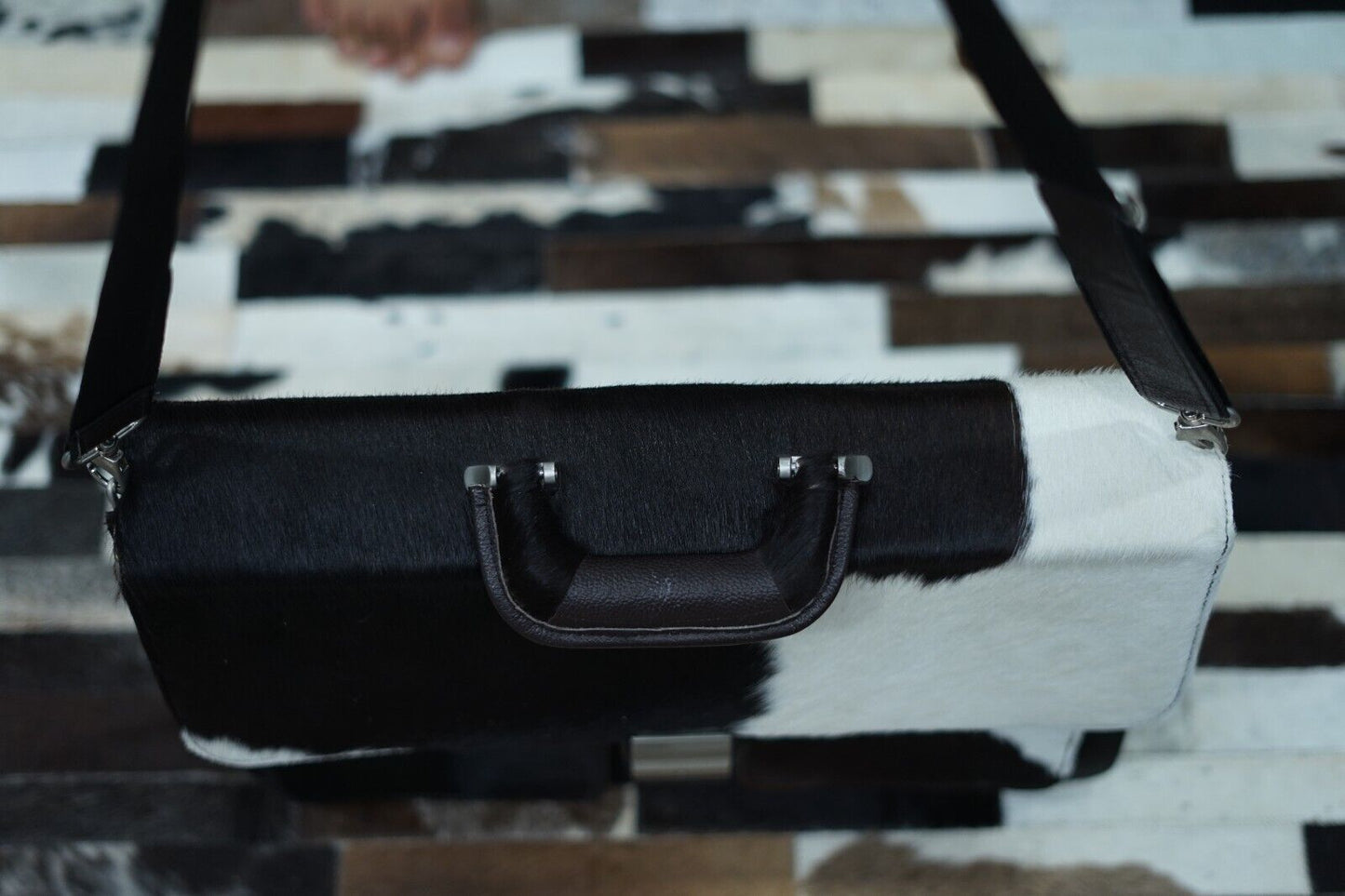 Real Cowhide Office Briefcase Bag