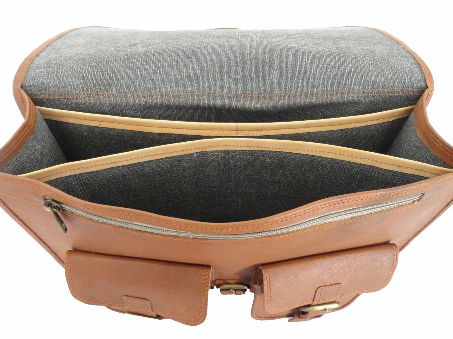 Vintage leather Laptop Messenger Bag