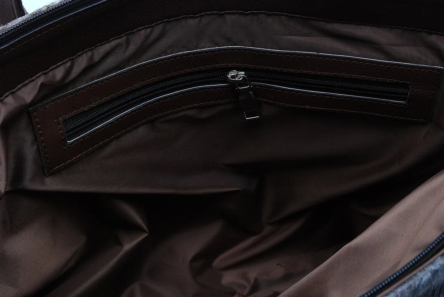 Speckled Tricolor Cowhide Tote Purse