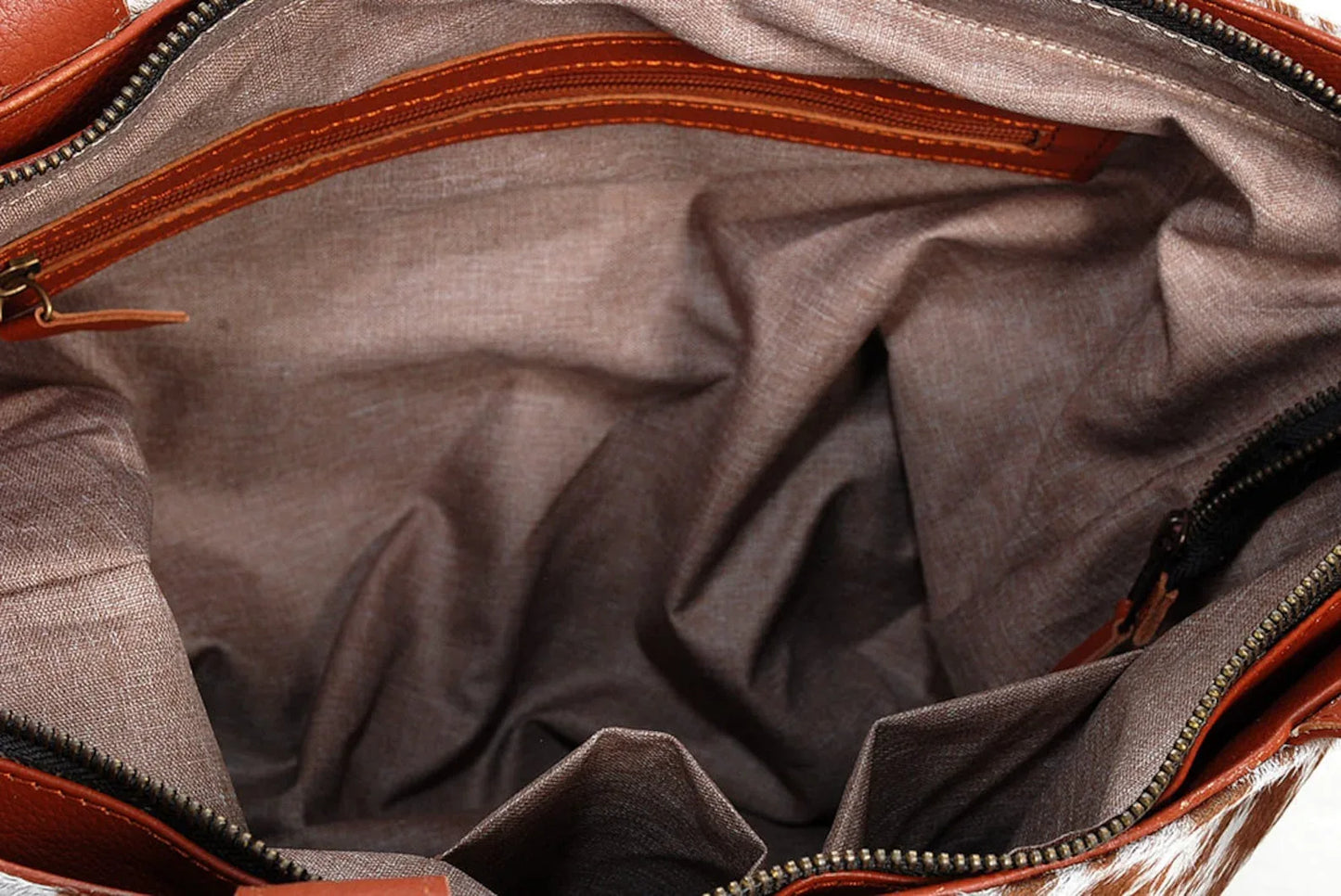 Dark Brown Cow hide Tote Purse