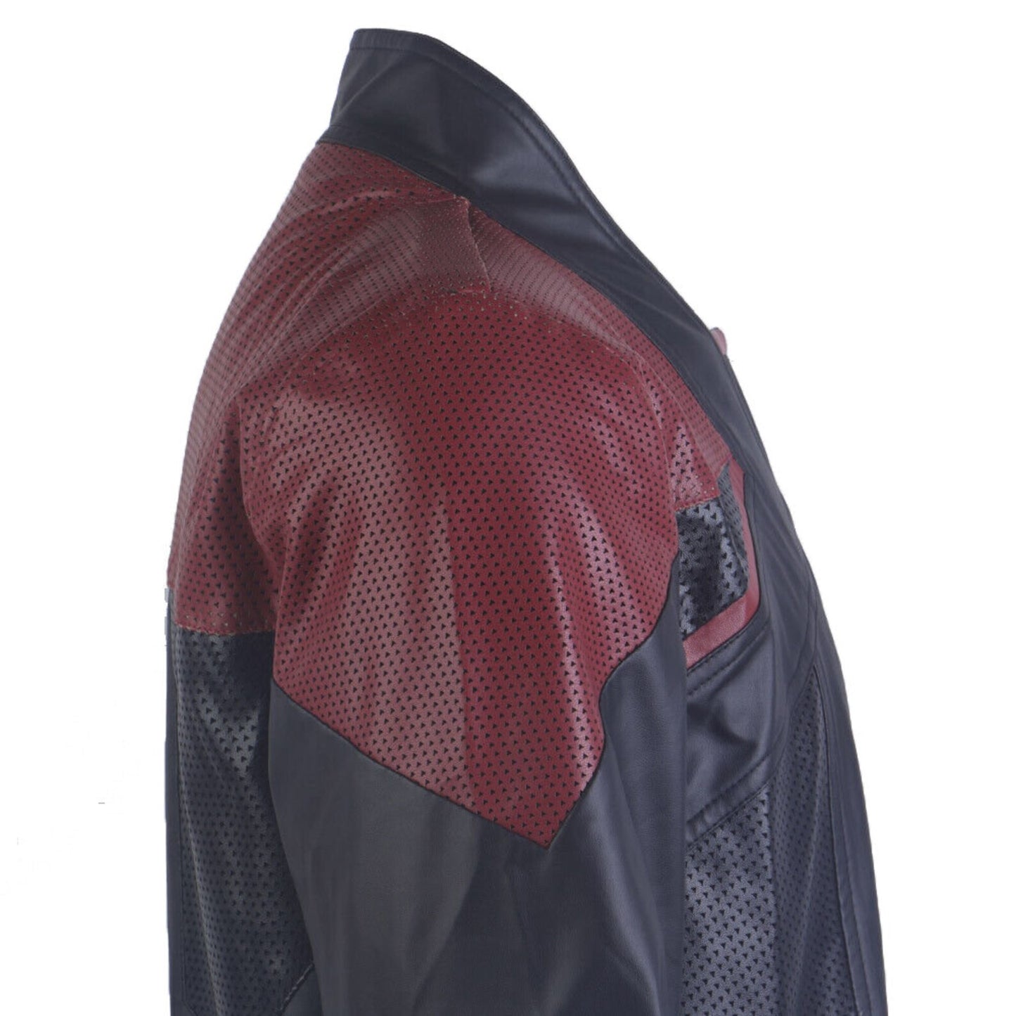 Perforated Genuine Leather Jacket
