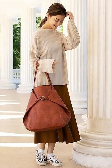 Genuine Leather Large Tote Bag