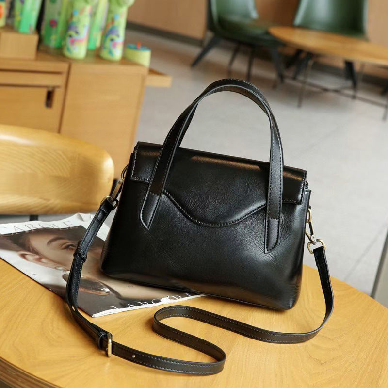 Genuine Leather Shoulder Handbag Crossbody