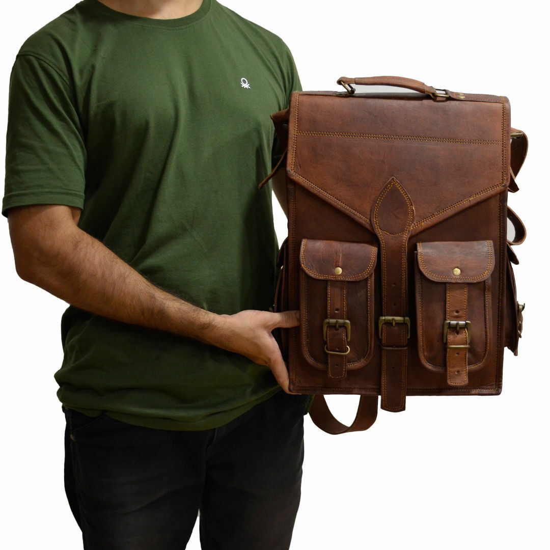 Genuine Leather Business Backpack