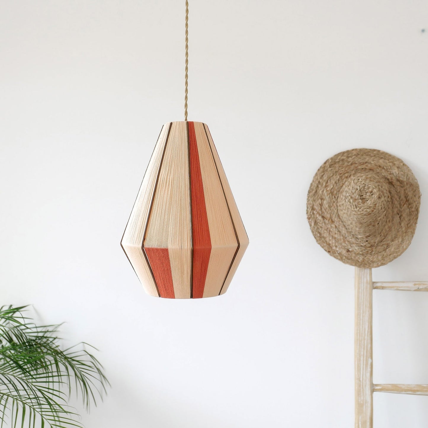 Handmade Organic Cotton String Pendant Light